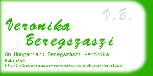 veronika beregszaszi business card